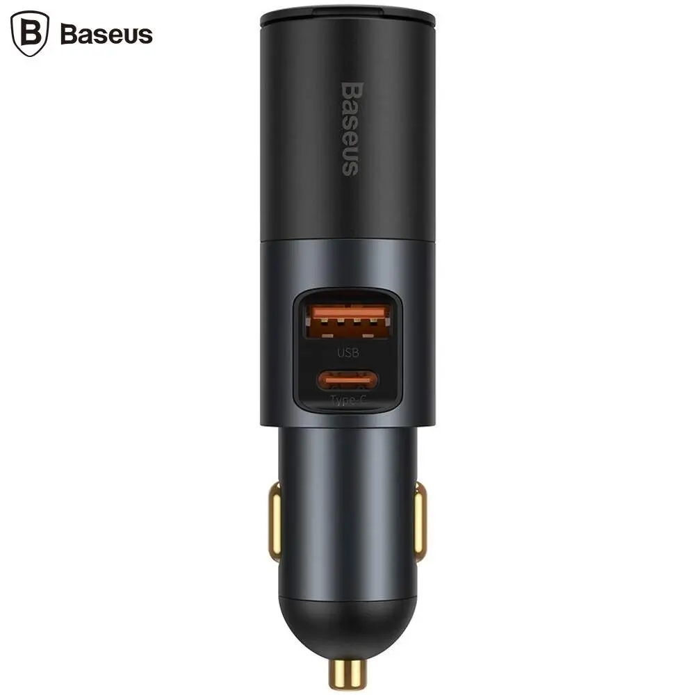 Accesorii Auto - Încărcător auto Baseus CCBT-C0G 1x USB-A 5V/3A 1x USB-C 5V/3A pentru încărcare rapidă în mașină