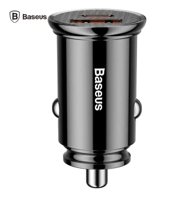 Accesorii Auto - Încărcător auto Baseus CCALL-YS01 30W USB Type-C negru, putere 30W, compatibil cu dispozitive USB-C