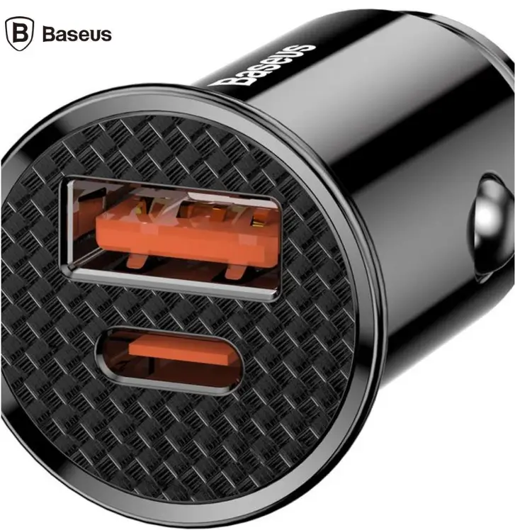 Încărcător auto Baseus CCALL-YS01 30W USB Type-C negru, putere 30W, compatibil cu dispozitive USB-C [1]