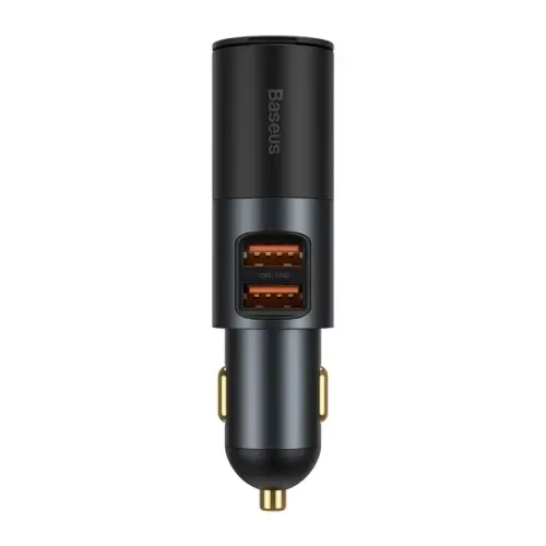 Accesorii Auto - Încărcător brichetă auto 2x USB 5V/3A Baseus CCBT-D0G 120W gri