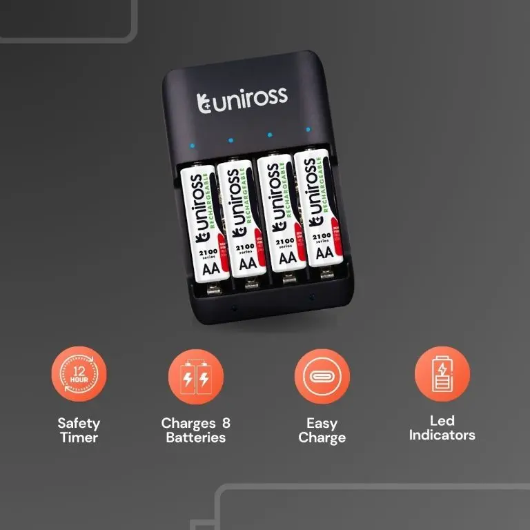 Încărcător Ni-MH AA/AAA/9V Uniross UCU009A + 4x AA 2100mAh – IoElectronice.ro [2]