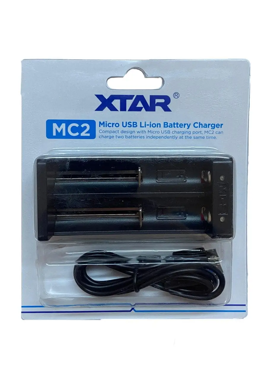 Incarcatoare acumulatori - Incarcator portabil LI-ION XTAR MC2 pentru acumulatori 18650, 14500, 26650 – Rapid și universal