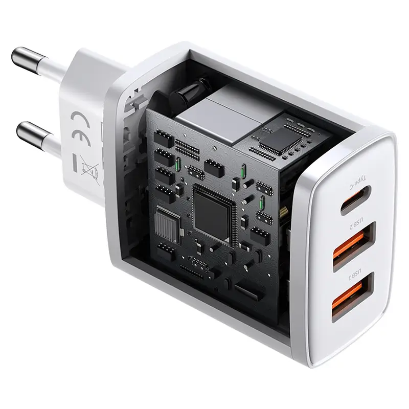 Încărcător rețea 100-240V - 2x USB QC3.0 1x USB-C PD 3.0 30W BASEUS CCXJ-E02 - IoElectronice.ro [2]