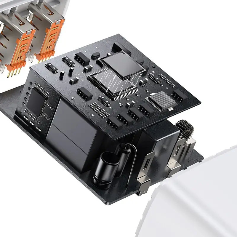 Încărcător rețea 100-240V - 2x USB QC3.0 1x USB-C PD 3.0 30W BASEUS CCXJ-E02 - IoElectronice.ro [3]