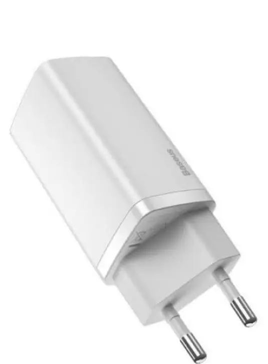 Încărcător rețea Baseus GaN2 Lite Quick Charge 65W 1x USB 5V/3A 1x USB Type-C 5V/3A alb CCGAN2L-B02 – IoElectronice.ro [2]