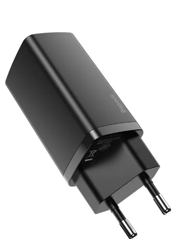 Încărcător rețea Baseus GaN2 Lite Quick Charge 65W 1x USB 5V/3A 1x USB Type-C 5V/3A negru CCGAN2L-B01 – IoElectronice.ro [2]