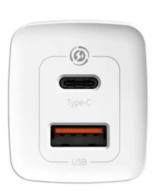 Incarcatoare retea - Încărcător rețea Baseus GaN2 Lite Quick Charge 65W 1x USB 5V/3A 1x USB Type-C 5V/3A alb CCGAN2L-B02 – IoElectronice.ro