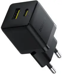Telefoane-tablete - Încărcător rețea Baseus Quick Charge 30W 1x USB Type-C 1x USB