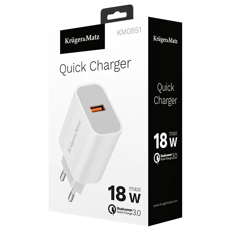 Încărcător rețea Quick Charge 3.0 18W Kruger&Matz KM0851 [2]