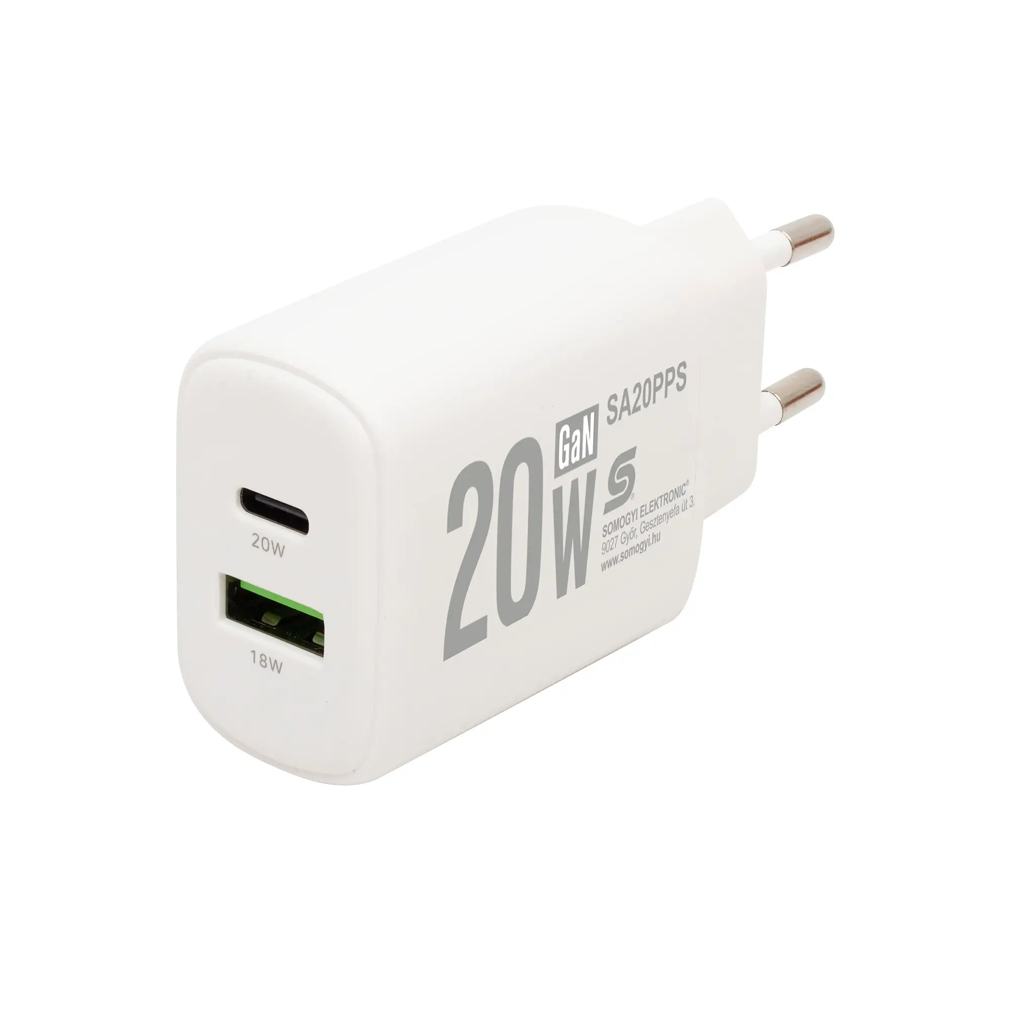 Telefoane-tablete - Incarcator retea rapid USB + USB-C QC PD PPS 20W SAL SA20PPS