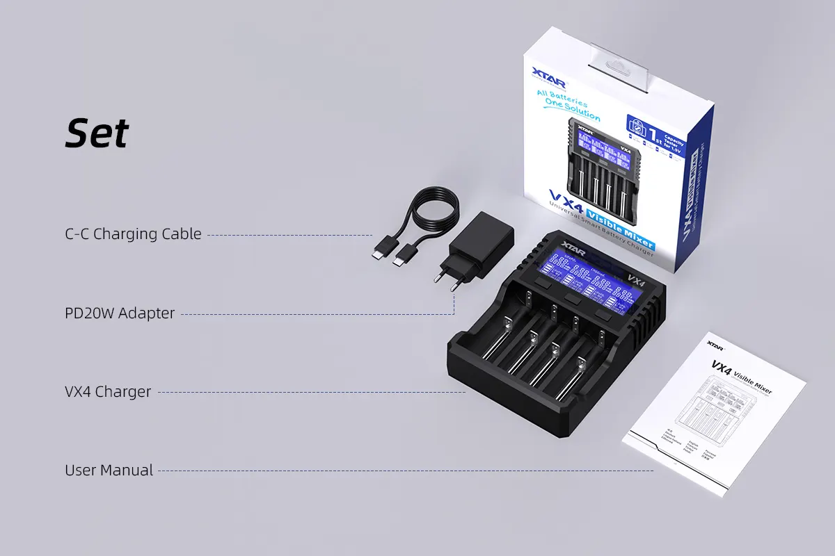 Incarcator Universal XTAR VX4 cu Tester Capacitate pentru Baterii Li-ion și Ni-Mh - Eficiență și Siguranță [5]