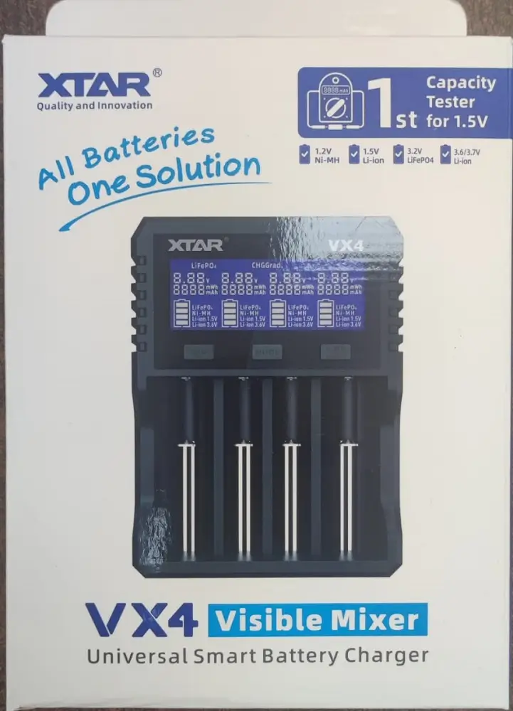 Incarcator Universal XTAR VX4 cu Tester Capacitate pentru Baterii Li-ion și Ni-Mh - Eficiență și Siguranță [6]