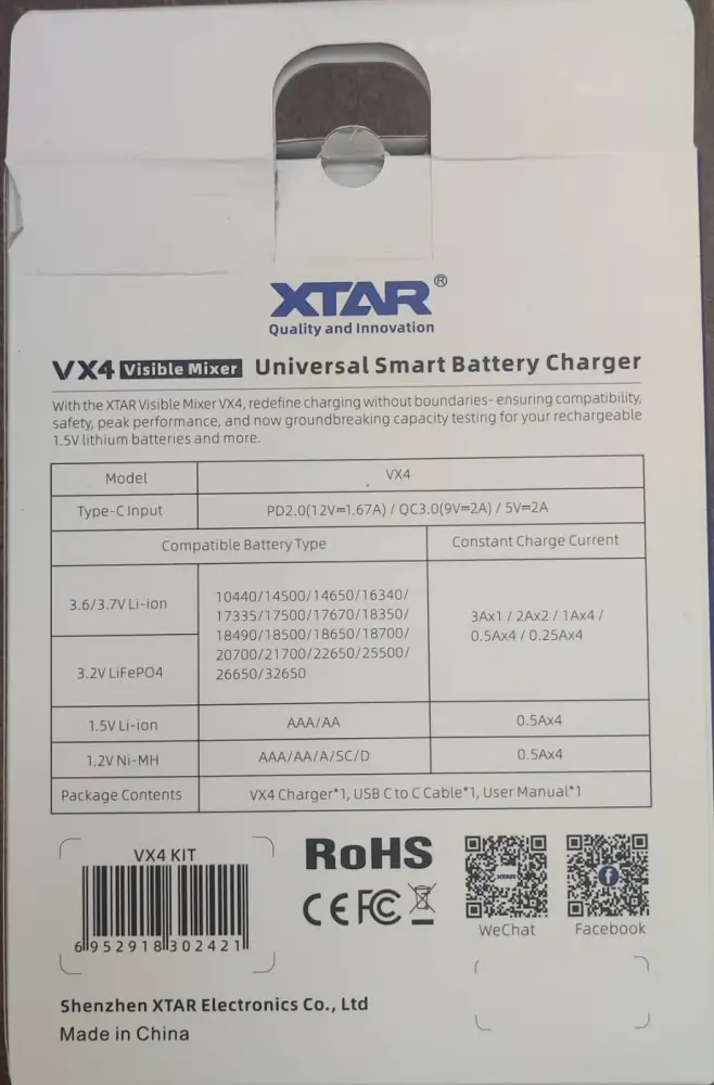 Incarcator Universal XTAR VX4 cu Tester Capacitate pentru Baterii Li-ion și Ni-Mh - Eficiență și Siguranță [7]