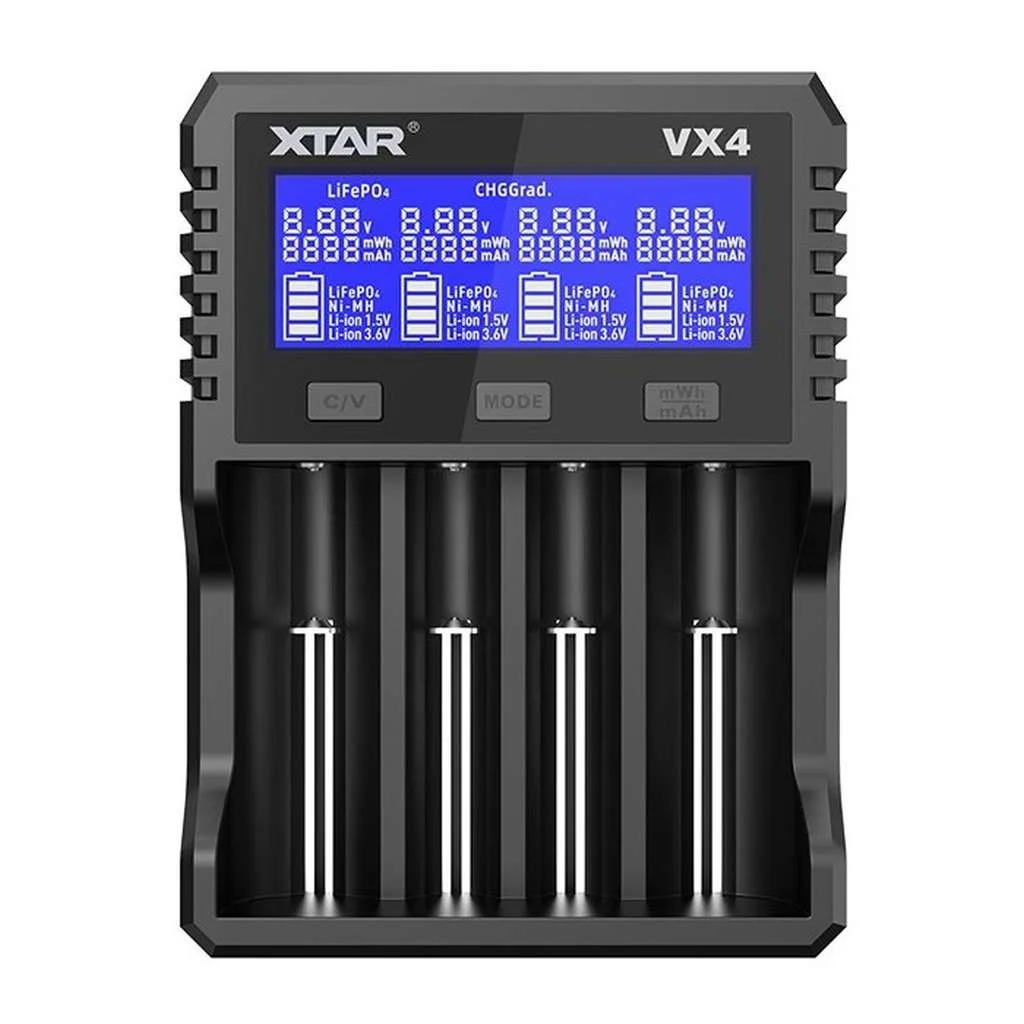 Incarcator Universal XTAR VX4 cu Tester Capacitate pentru Baterii Li-ion și Ni-Mh - Eficiență și Siguranță [1]