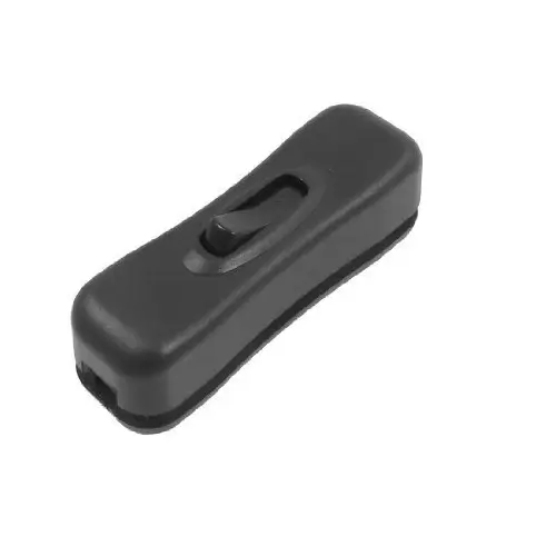 Electrice - Intrerupător pe fir negru 2A-250VAC OJ-304-BK, 100-250 V AC, 2 Ah, brand OEM