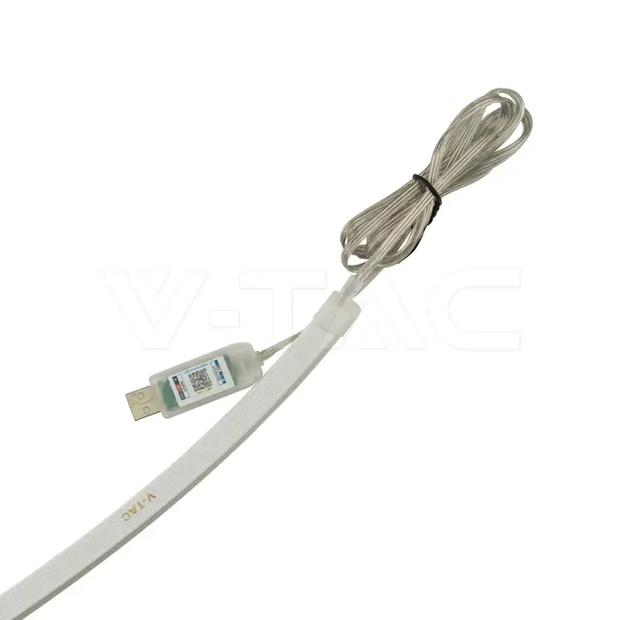 Kit banda LED NEONFLEX MAGIC RGB 5m 5VDC IP20 + telecomanda V-tac SKU-24050 - IoElectronice.ro [3]