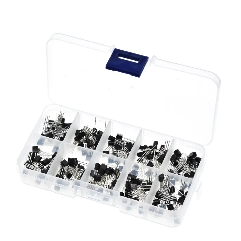 Module diverse - Kit tranzistoare TO-92 10 tipuri x 20 buc, 200 buc/set, OEM, utilizare în circuite electronice.