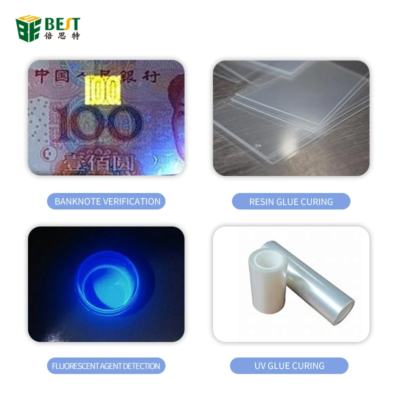 Lampa UV LED 3W alimentare USB pentru fixare vopsea / masca protectie lipire PCB BST-9147 - IoElectronice.ro [5]