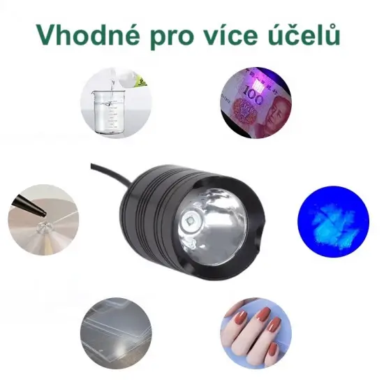 Lampa UV LED 3W alimentare USB pentru fixare vopsea / masca protectie lipire PCB BST-9147 - IoElectronice.ro [4]