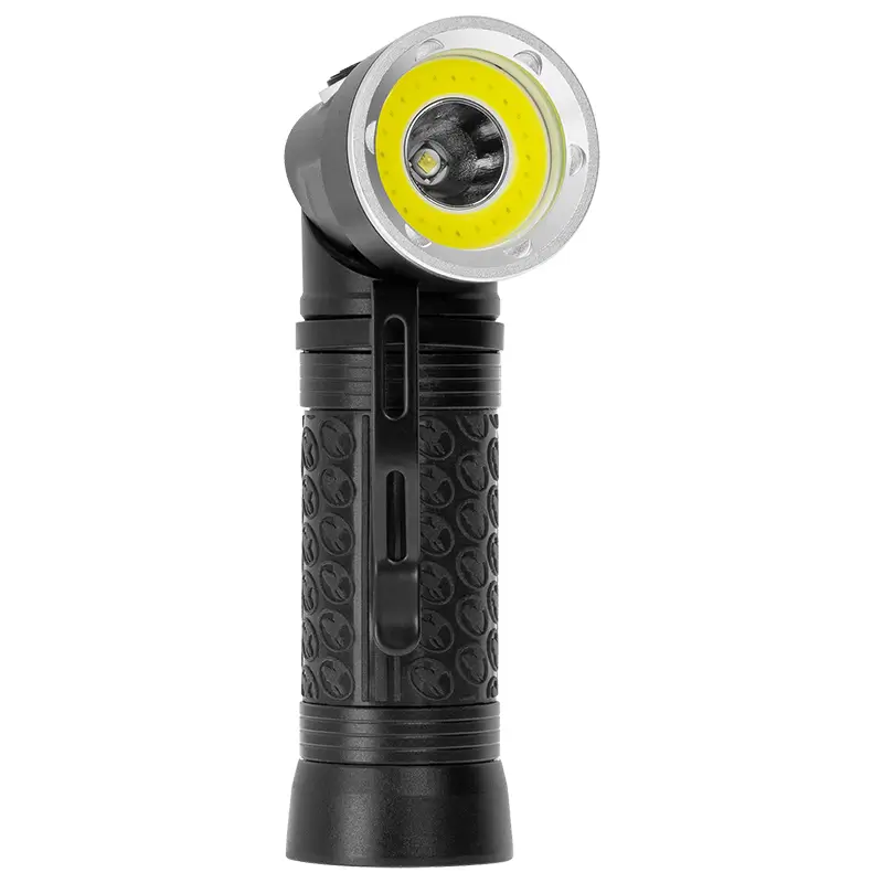 Lanterna 10W REBEL URZ0947, IPX5, acumulator 18650, 600lm, T6+COB, maner rotativ, USB, aluminiu [3]