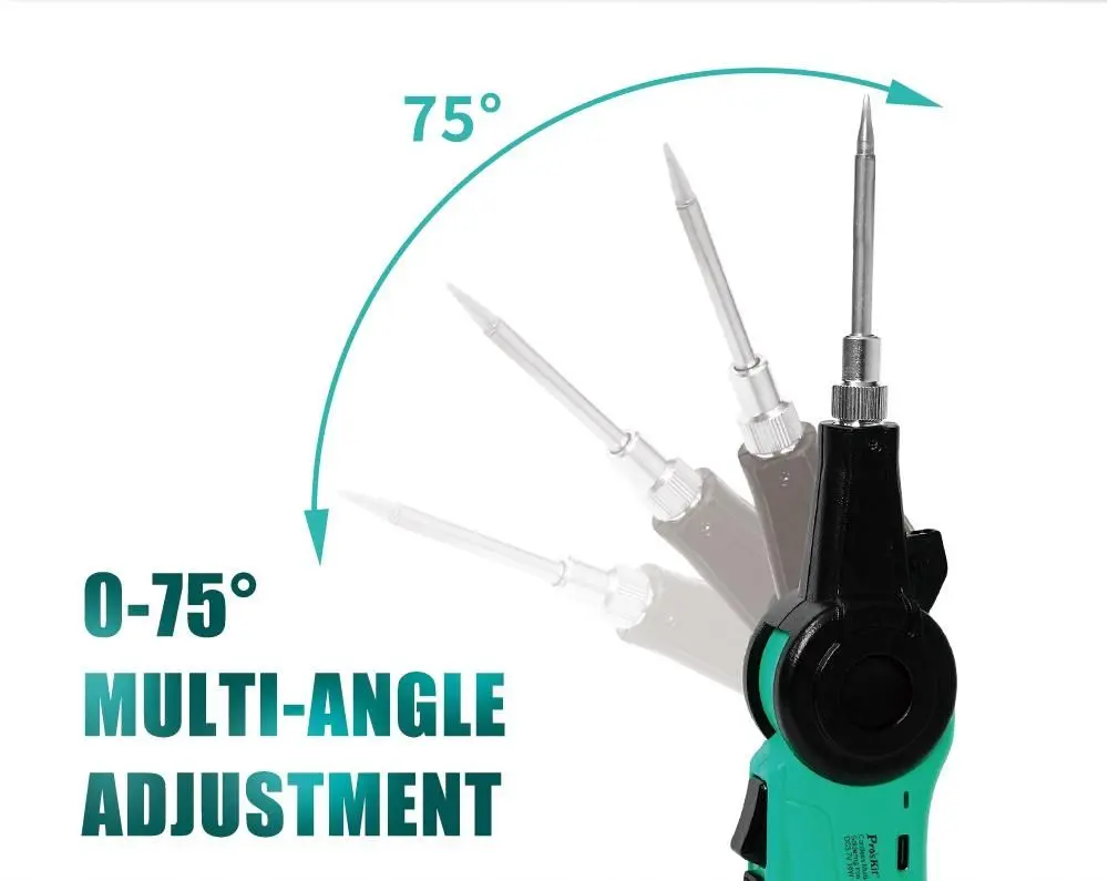 Letcon de lipit Pros`Kit SI-B20L 16W cu cap mobil fără fir, USB-C și acumulator – IoElectronice.ro [5]