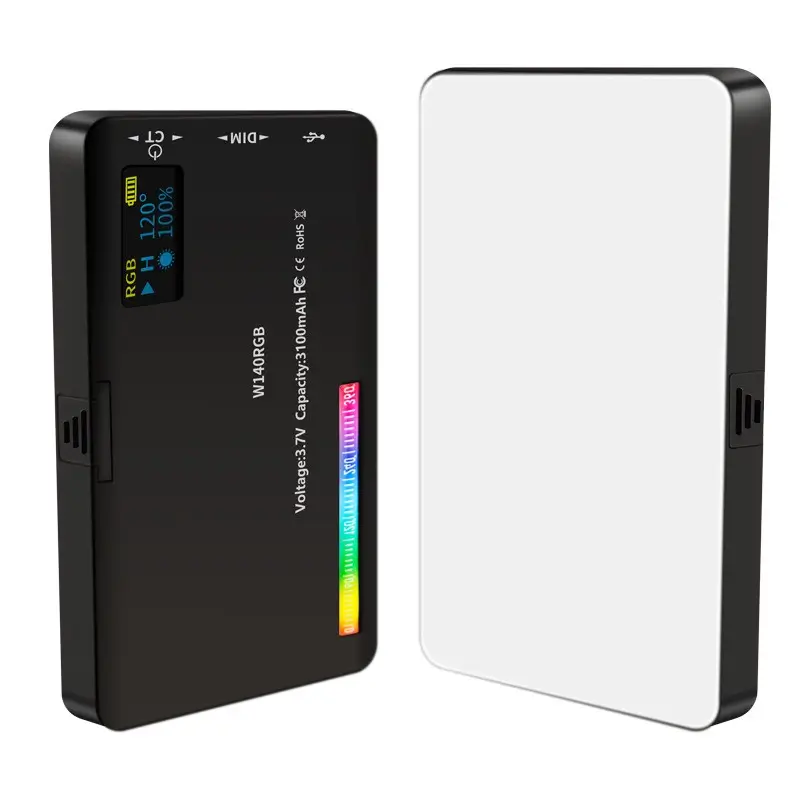 Lumina LED pentru Fotografii și Selfie cu 140 LED-uri, Baterie 3100mAh, Temperaturi 2500-9000K, RGB și Moduri de Efecte [5]