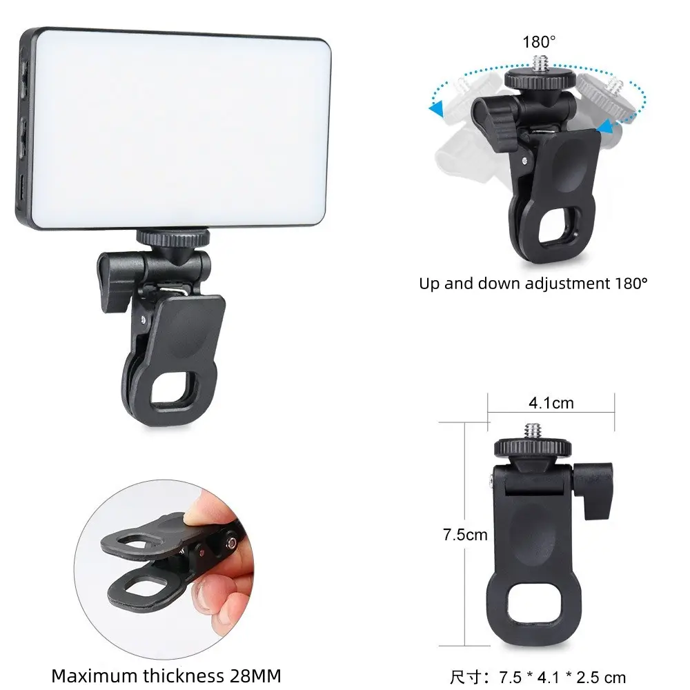 Suporti - Lumina LED pentru Fotografii și Selfie cu 140 LED-uri, Baterie 3100mAh, Temperaturi 2500-9000K, RGB și Moduri de Efecte