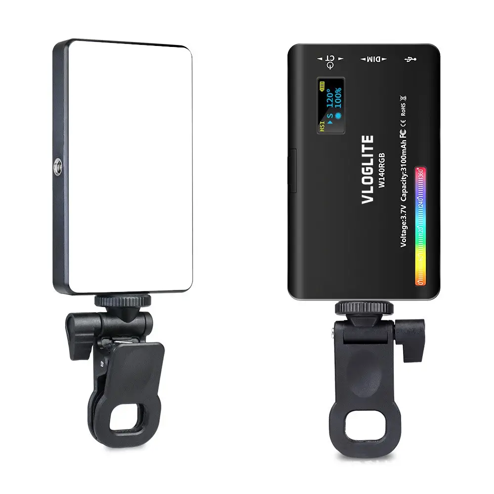 Lumina LED pentru Fotografii și Selfie cu 140 LED-uri, Baterie 3100mAh, Temperaturi 2500-9000K, RGB și Moduri de Efecte [2]