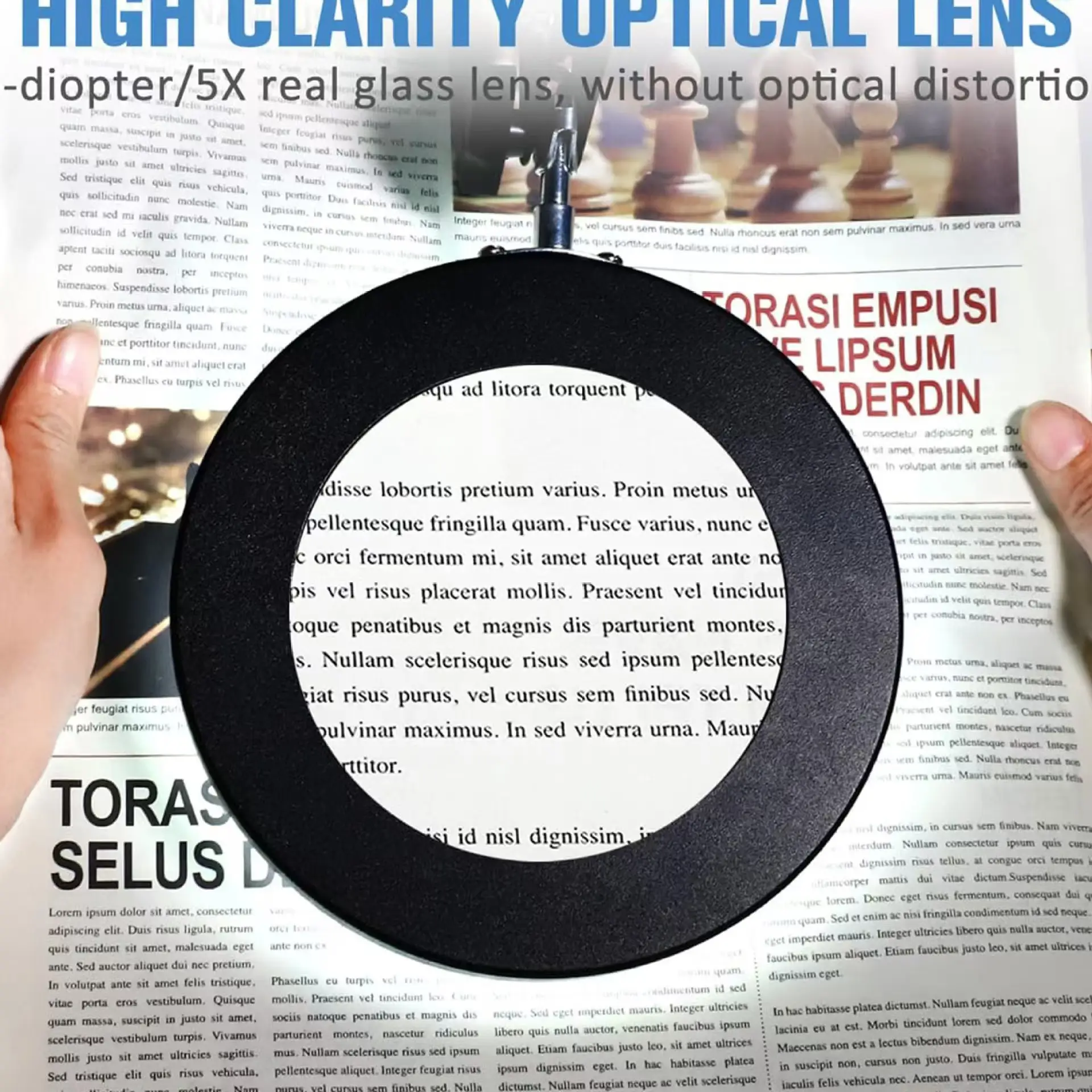 Lupa 100mm 5X cu lumină LED montată pe braț pantografic 22.5cm + 22.5cm – IoElectronice.ro [5]