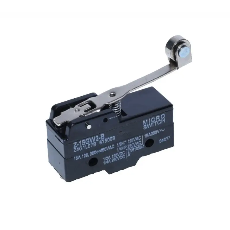 Micro Switch cu Tija Lungă 63mm și Rola 11mm, 15A, 125/250/480VAC, Model Z-15GW2-B [1]