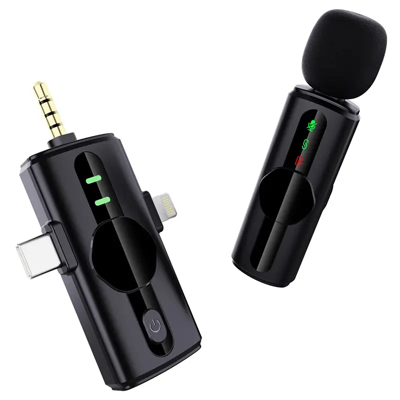 Microfon lavaliera wireless 3in1 3.5mm / USB-C / Lightning Platinet PLMM11 – IoElectronice.ro [2]