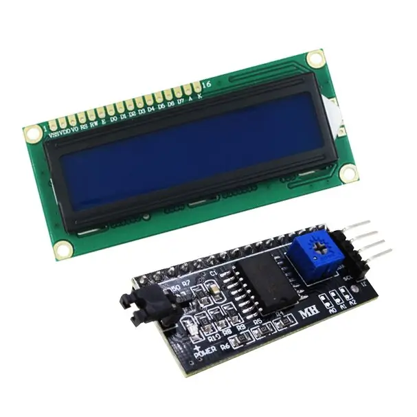Module diverse - Modul NANO LCD BLUE GREEN SCREEN IIC/I2C + 1602 – IoElectronice.ro