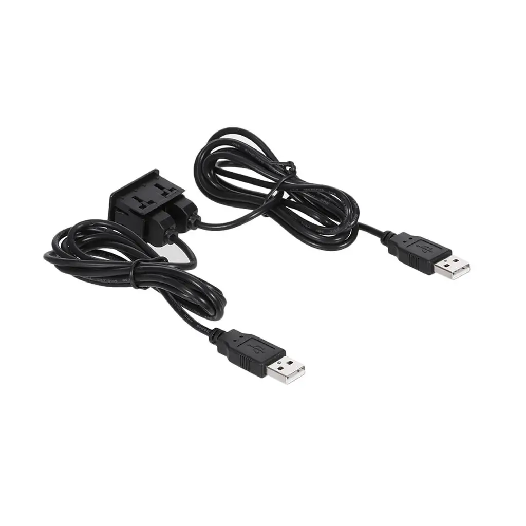 Modul panou auto 2x USB-A mama la 2x USB-A tata cablu 1m negru - IoElectronice.ro [2]