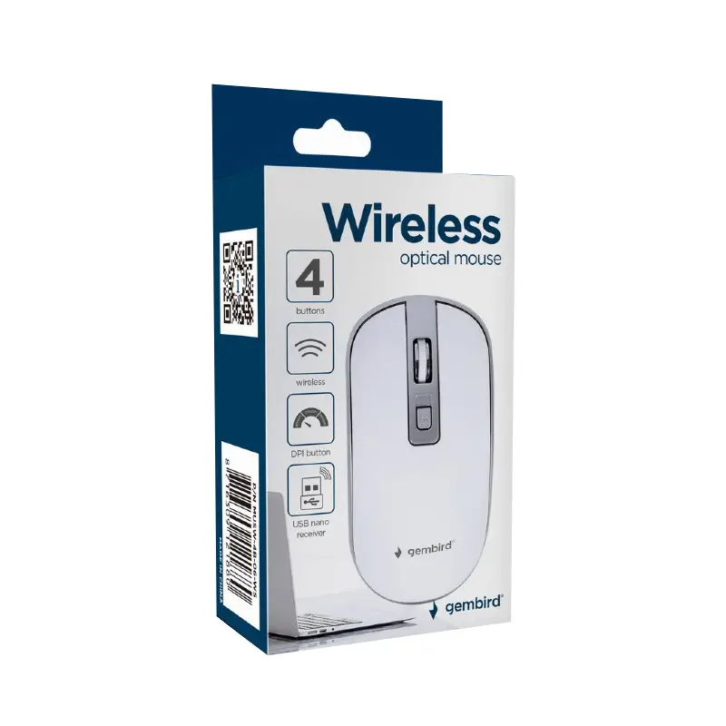 Mouse wireless 1600DPI USB GEMBIRD MUSW4B06WS – IoElectronice.ro [3]