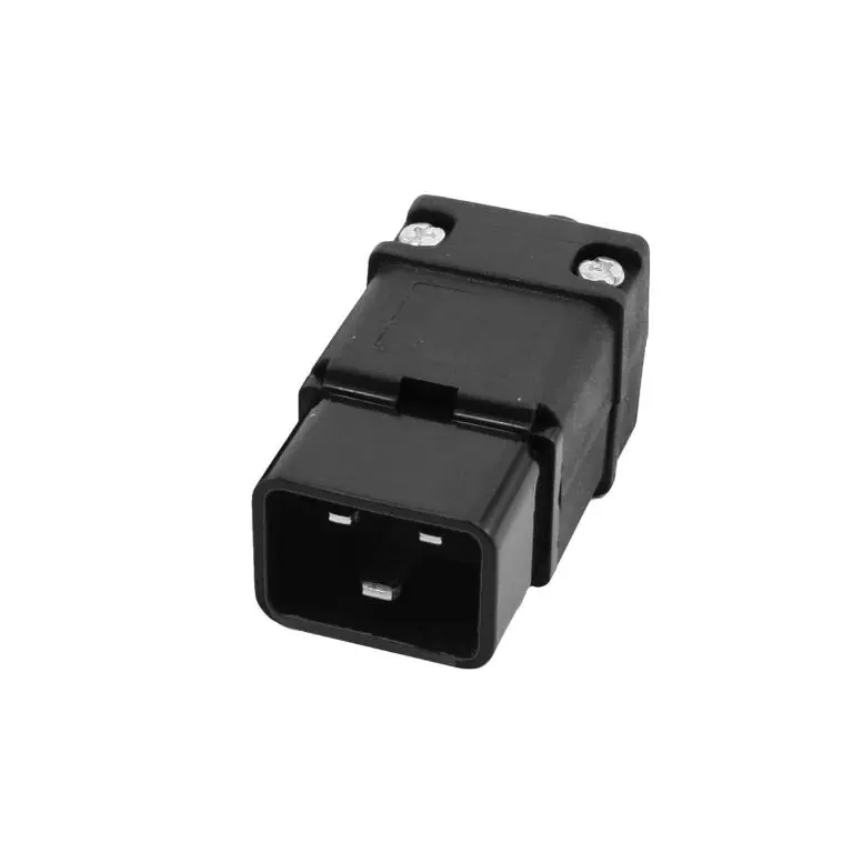 Mufa alimentare IEC C20 GBC, 16A, 3 poli, montaj pe cablu, culoare negru, calitate superioară [1]