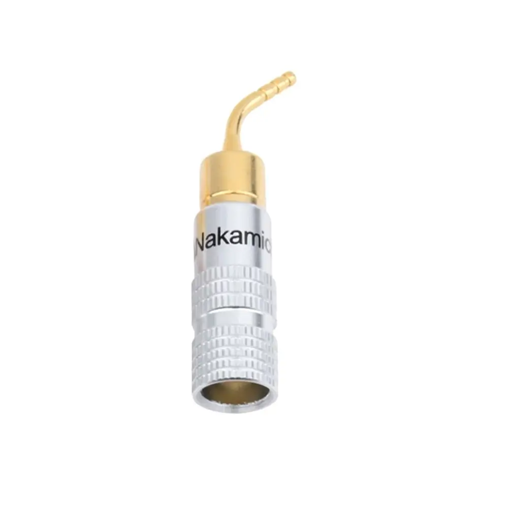 Mufe banana - Mufa banana la 90 grade tata inel negru 2mm metal cu surub