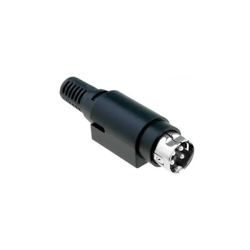 Mufe AC-DC - Mufa conector alimentare DC tata R7B 4 pini lipire 6.5mm montare pe cablu Ninigi PC-MDP-402-4P – IoElectronice.ro
