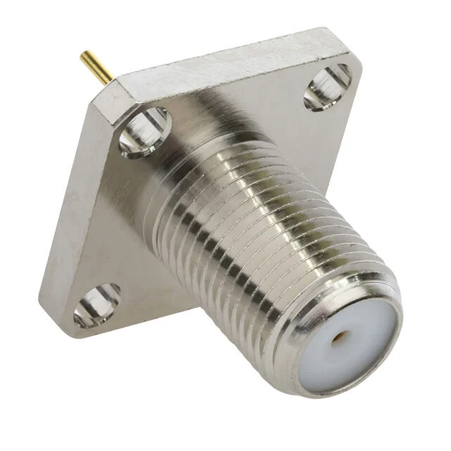 Conectica - Mufa F mama pentru montaj pe panou cu surub – IoElectronice.ro