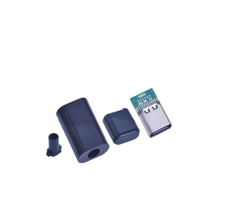 Telefoane-tablete - Mufa USB-C 3.1 5pin mama slim montare cablu plastic OEM, tip slim, pentru conectare rapidă.