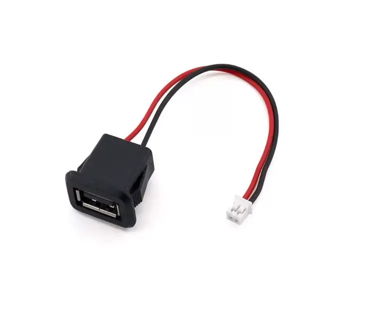 Conectica - Mufa USB2.0 mama panou tip A 1 port gabarit mic 18xH10mm 2 fire OEM