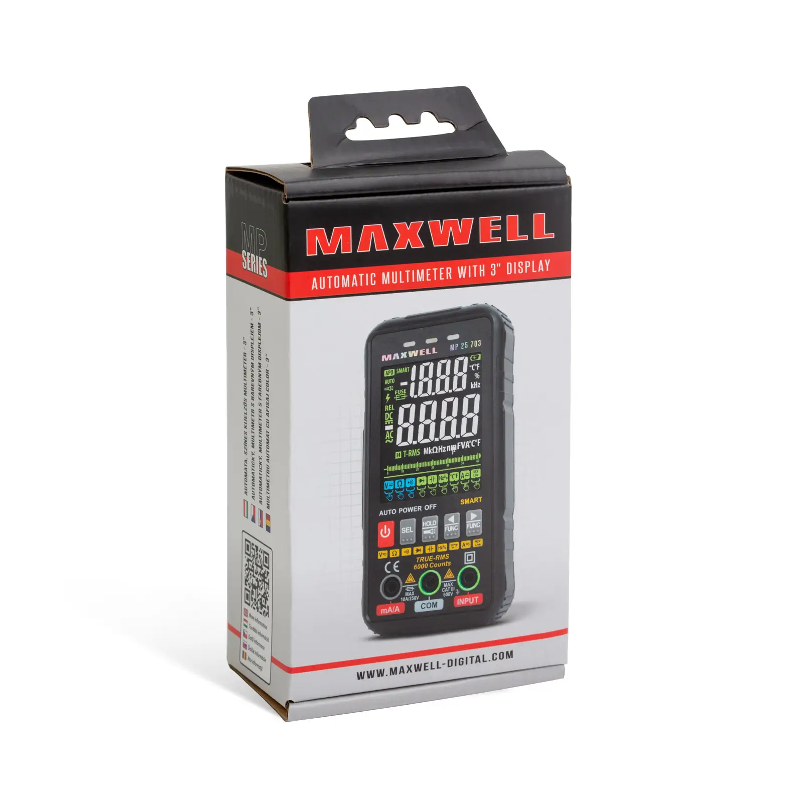 Multimetru automat MAXWELL 25703 cu afișaj color 3" și alimentare 4x AAA – IoElectronice.ro [5]