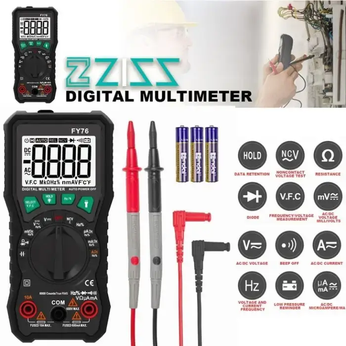 Multimetru digital True RMS FY76 Mastfuyi [3]