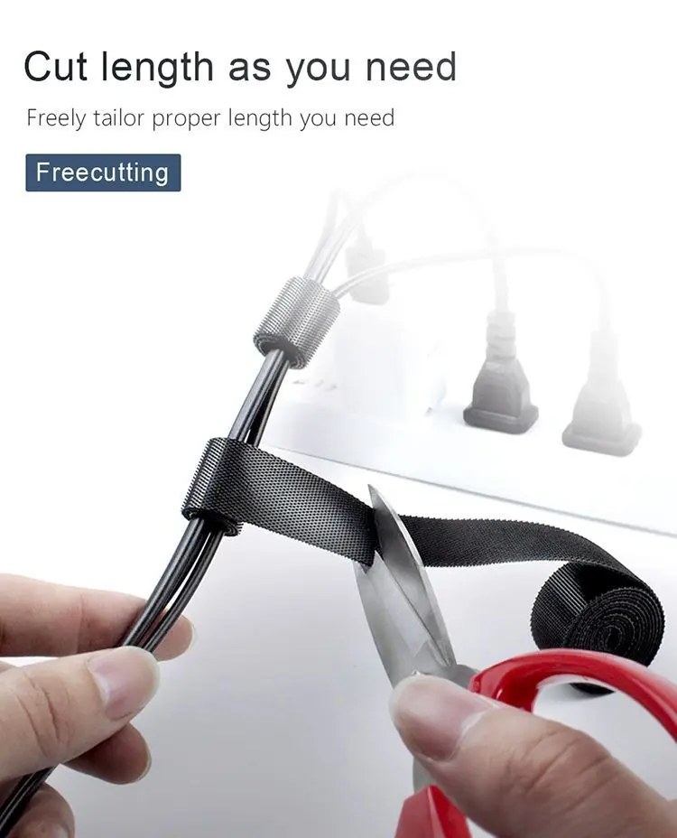 Organizator de cabluri Banda Velcro Well 3m x 1.5cm negru ORG-CABLE-T0103BK-WL – IoElectronice.ro [5]