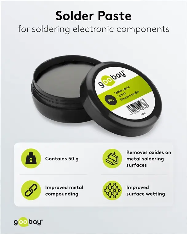 Pasta de lipit 50g din clorura de zinc pentru lipire componente electronice 45238 Goobay – IoElectronice.ro [2]