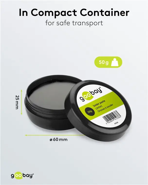 Pasta de lipit 50g din clorura de zinc pentru lipire componente electronice 45238 Goobay – IoElectronice.ro [3]