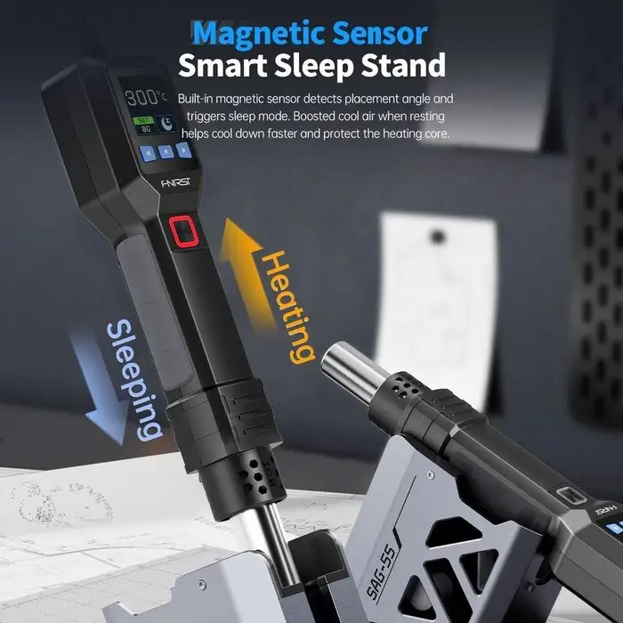 Pistol cu aer cald pentru dezlipit 550W FNIRSI SAG-55 H - IoElectronice.ro [7]