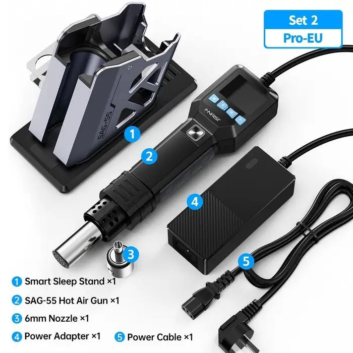 Pistol cu aer cald pentru dezlipit 550W FNIRSI SAG-55 H - IoElectronice.ro [2]