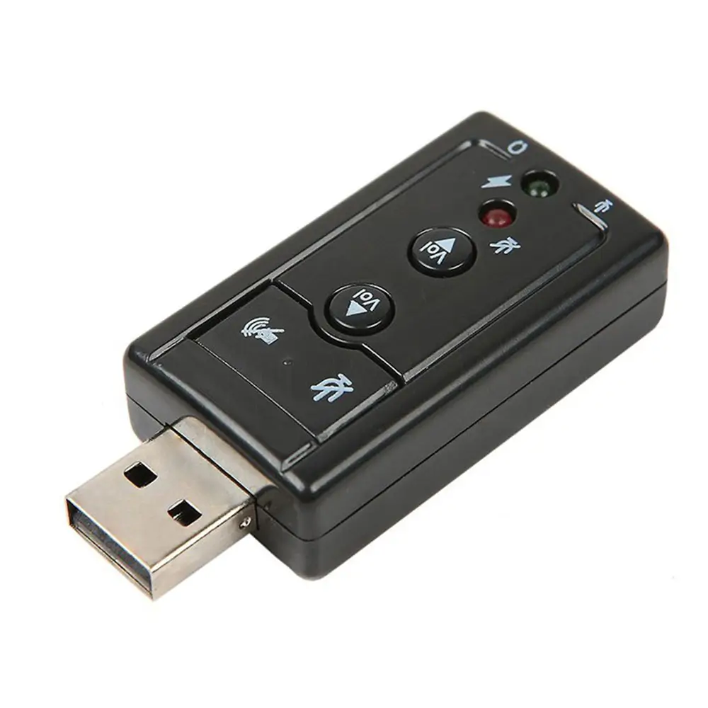 Placa de sunet USB 2.0 2x 3.5 mm stereo Jack 7.1 virtual [2]