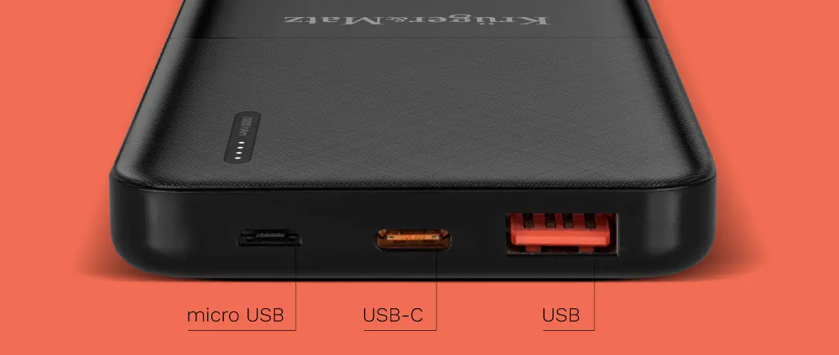 Power Bank 10000mAh Li-Poly QC3.0/PD USB TYPE C 20W KM0904 [3]