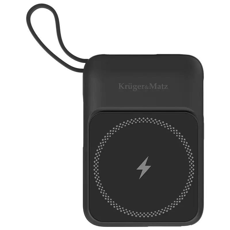 Power Bank inductie Kruger&Matz KM0913-B 10000mAh Li-ion Mag Safe wireless 15W / USB-C 20W / USB-A 22.5W / Lightning 10W – IoElectronice.ro [3]